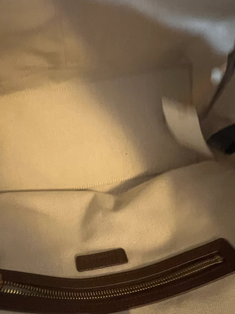 Quince Hudson Suede Tote in Whiskey, Laptop Sleeve, Retail $174, Gently Used - Picture 4 of 11